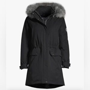 Lands’ End Expedition Down Parka Coat Waterproof Hooded Women’s Small 6-8
